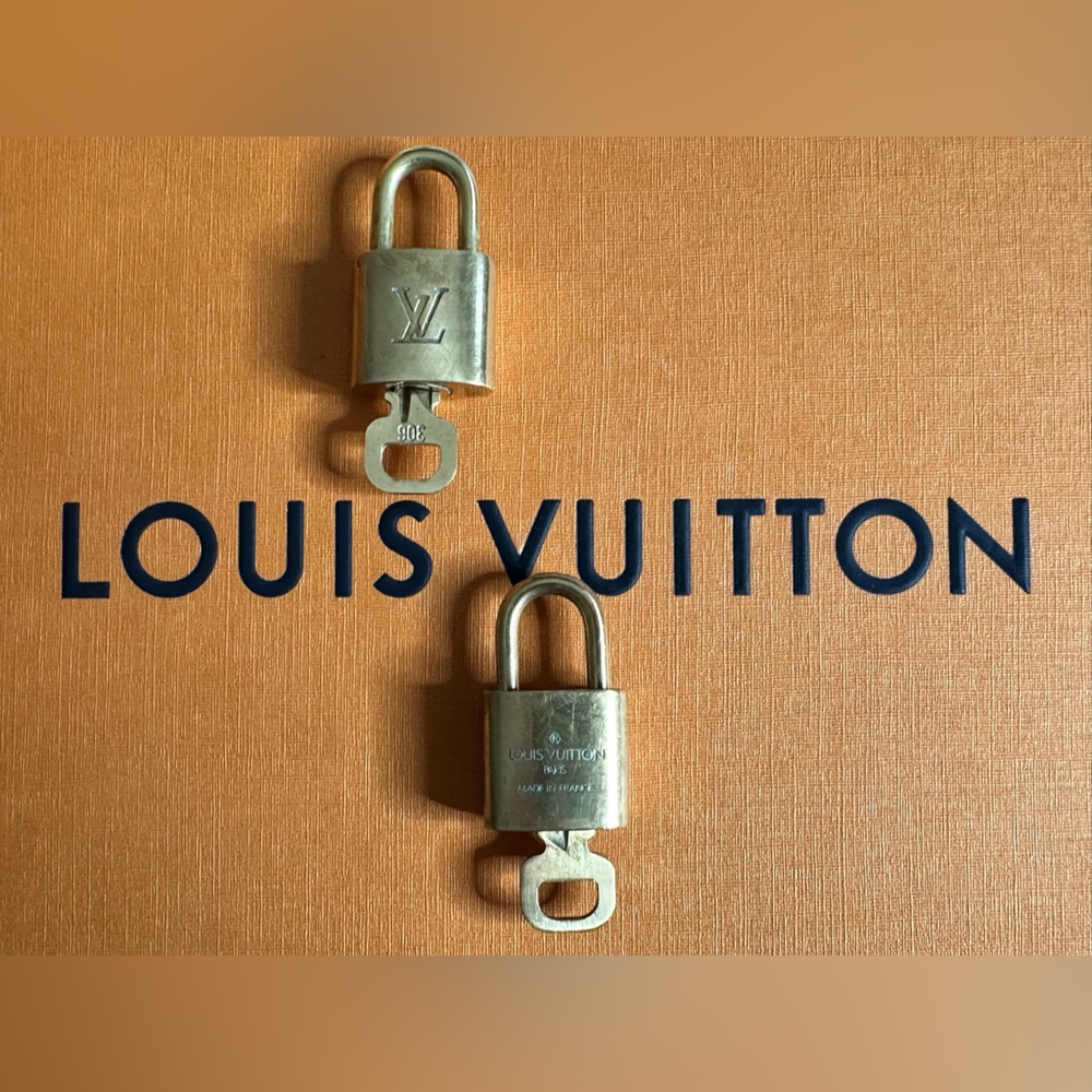 Louis Vuitton 1 Lock & 1 Key #320 ✨Authentic✨ Matching Set - Picture 3 of 12